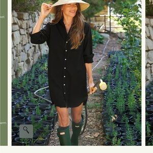 Frank & Eileen Black Button-Up Mary Shirt Dress